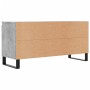 Mobile Porta TV Grigio Cemento 104x35x50cm in Legno Multistrato