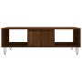 Tavolino Salotto Rovere Marrone 104x60x35 cm Legno Multistrato