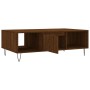 Tavolino Salotto Rovere Marrone 104x60x35 cm Legno Multistrato