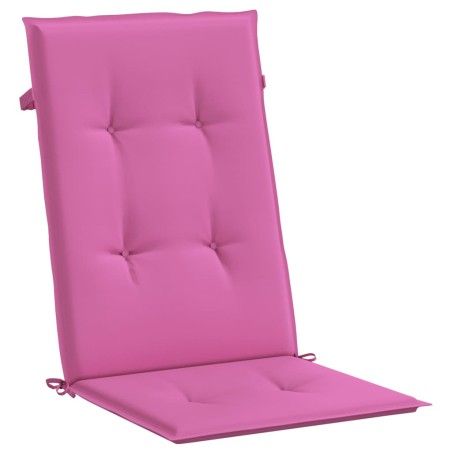 Cuscini per Sedie 2 pz Rosa 120x50x3 cm in Tessuto