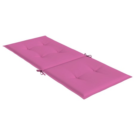 Cuscini per Sedie 2 pz Rosa 120x50x3 cm in Tessuto