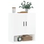 Armadietto a Muro Bianco Lucido 60x31x70 cm Legno Multistrato