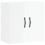 Armadietto a Muro Bianco Lucido 60x31x60 cm Legno Multistrato