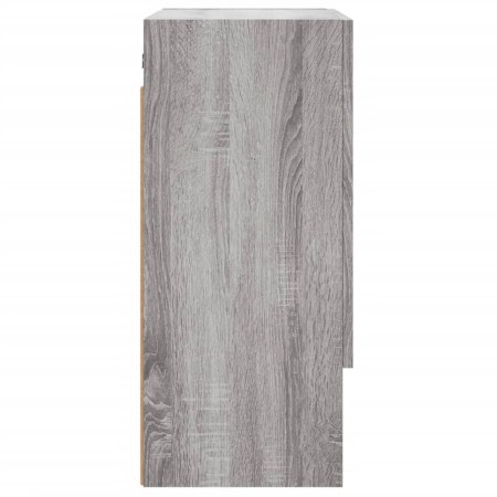 Armadietto a Muro Grigio Sonoma 60x31x70cm in Legno Multistrato