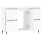 Mobile da Bagno Bianco 80x33x60 cm in Legno Multistrato