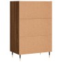 Credenza Rovere Marrone 57x35x90 cm in Legno Multistrato