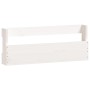 Scarpiere a Parete 2 pz Bianco 59x9x23cm Legno Massello di Pino