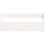 Scarpiere a Parete 2 pz Bianco 59x9x23cm Legno Massello di Pino