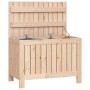 Contenitore da Giardino 76x42,5x54 cm in Legno Massello di Pino