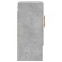 Armadietto a Muro Grigio Cemento 60x31x70 cm Legno Multistrato