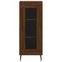 Credenza Rovere Marrone 34,5x34x90 cm in Legno Multistrato