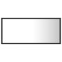 Specchio da Bagno a LED Grigio 90x8,5x37 cm in Acrilico
