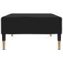 Poggiapiedi Nero 78x56x32 cm in Velluto