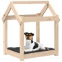 Cuccia per Cani 61x50x70 cm in Legno Massello di Pino