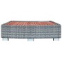 Scalino per Spa Grigio in Polyrattan 92x45x25 cm