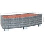 Scalino per Spa Grigio in Polyrattan 92x45x25 cm