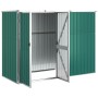 Capanno per Attrezzi Verde 225x89x161 cm in Acciaio Zincato