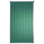 Capanno per Attrezzi Verde 225x89x161 cm in Acciaio Zincato