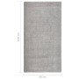 Tappeto Shaggy Grigio Chiaro 80x150 cm Antiscivolo