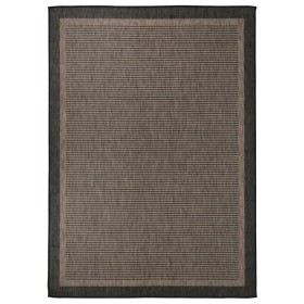 Tappeto da Esterni a Tessitura Piatta 120x170 cm Marrone Scuro