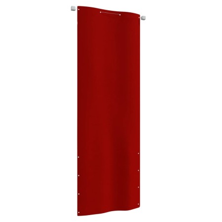 Paravento per Balcone Rosso 80x240 cm in Tessuto Oxford