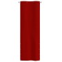 Paravento per Balcone Rosso 80x240 cm in Tessuto Oxford