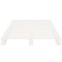 Letto a Pallet Bianco 75x190 cm Small Single Legno di Pino