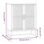 Credenza Nera 60x30x75 cm in Legno Multistrato