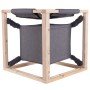 Quapas! Cuccia per Gatti con Amaca Catcube Grigia M 54x54x54 cm