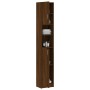 Armadietto Bagno Rovere Marrone 32x25,5x190cm Legno Multistrato