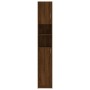Armadietto Bagno Rovere Marrone 32x25,5x190cm Legno Multistrato