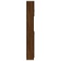 Armadietto Bagno Rovere Marrone 32x25,5x190cm Legno Multistrato