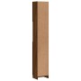 Armadietto Bagno Rovere Marrone 32x25,5x190cm Legno Multistrato