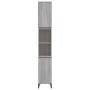 Armadietto Bagno Grigio Sonoma 30x30x190cm in Legno Multistrato