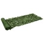 Paravento da Balcone con Foglie Verde Scuro 500x75 cm