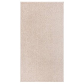 Tappeto a Pelo Corto 80x150 cm Beige Scuro