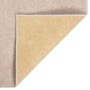 Tappeto a Pelo Corto 80x150 cm Beige Scuro