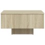 Tavolino Salotto Rovere Sonoma 60x60x31,5 cm Legno Multistrato