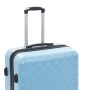 Set Trolley a Custodia Rigida 3 pz Blu in ABS