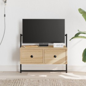 Mobile TV a Muro Rovere Sonoma 60,5x30x51 cm Legno Multistrato