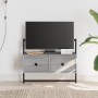 Mobile TV a Muro Grigio Sonoma 60,5x30x51 cm Legno Multistrato