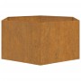 Fioriera Ruggine 90x90x45 cm Acciaio Corten