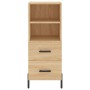 Credenza Rovere Sonoma 34,5x34x180 cm in Legno Multistrato