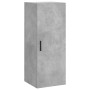 Credenza Grigio Cemento 34,5x34x180 cm in Legno Multistrato