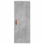 Credenza Grigio Cemento 34,5x34x180 cm in Legno Multistrato