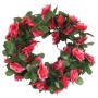 Ghirlande Fiori Artificiali 6 pz Rosa Rossa Primaverile 250cm