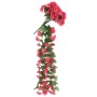 Ghirlande Fiori Artificiali 3 pz Rosa 85cm