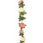 Ghirlande Fiori Artificiali 6 pz Rosato e Champagne 240cm