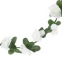 Ghirlande Fiori Artificiali 6 pz Bianco 240cm