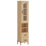 Credenza Rovere Sonoma 34,5x34x180 cm in Legno Multistrato